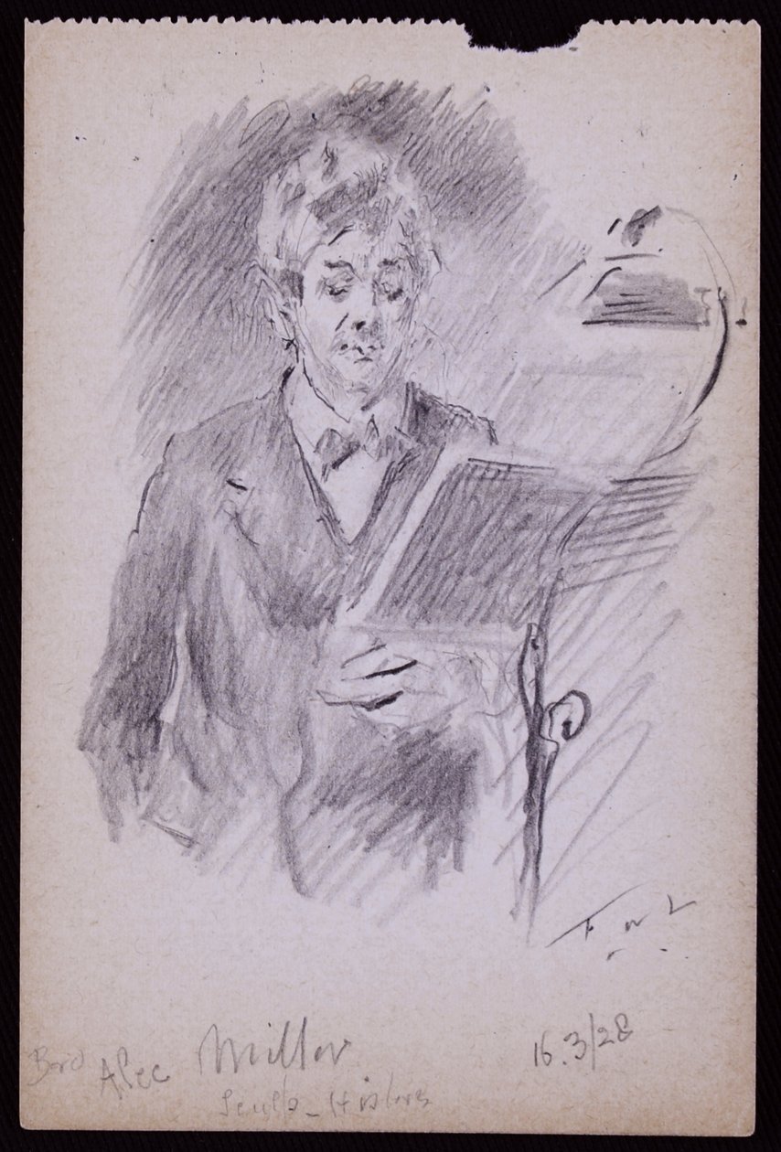 Portrait of Alec Miller by Francis Wilfred Lawson