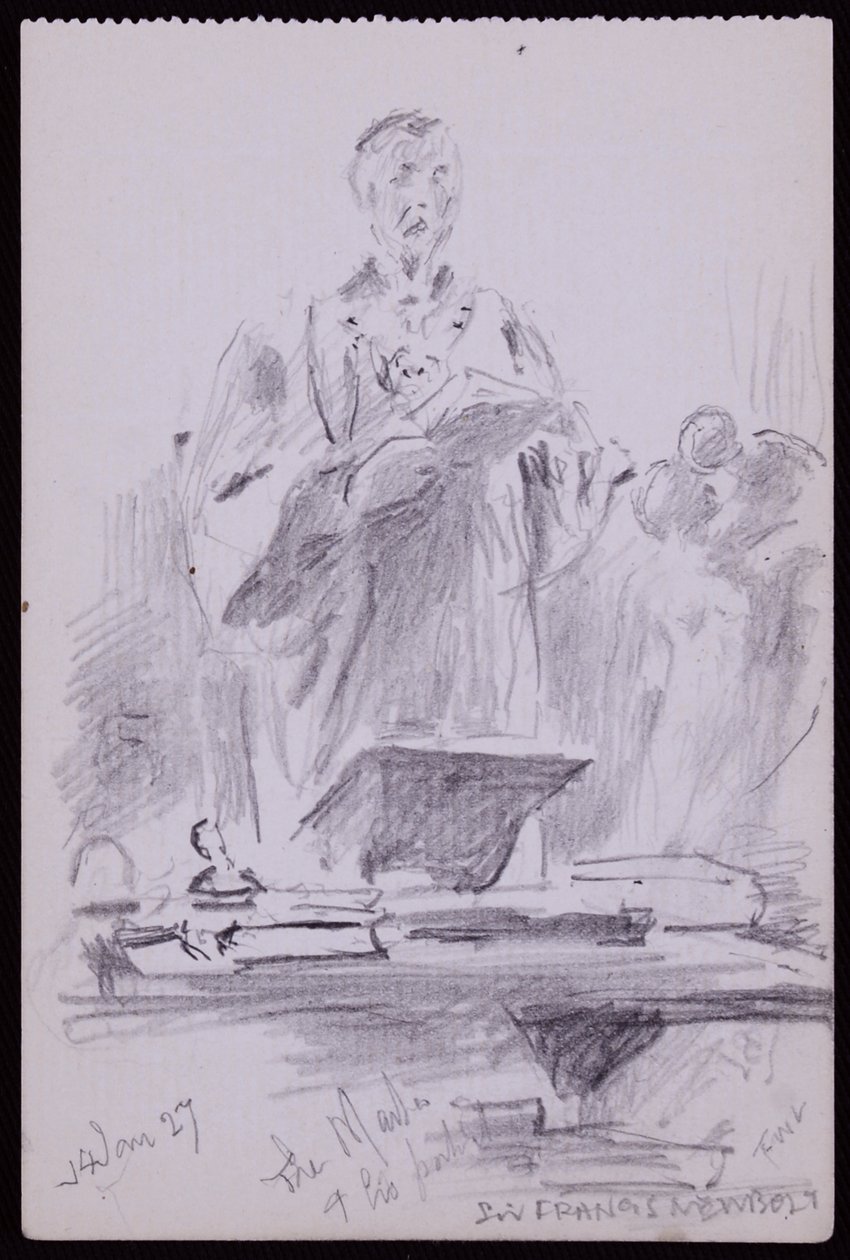 Portrait of Francis Newbolt by Francis Wilfred Lawson