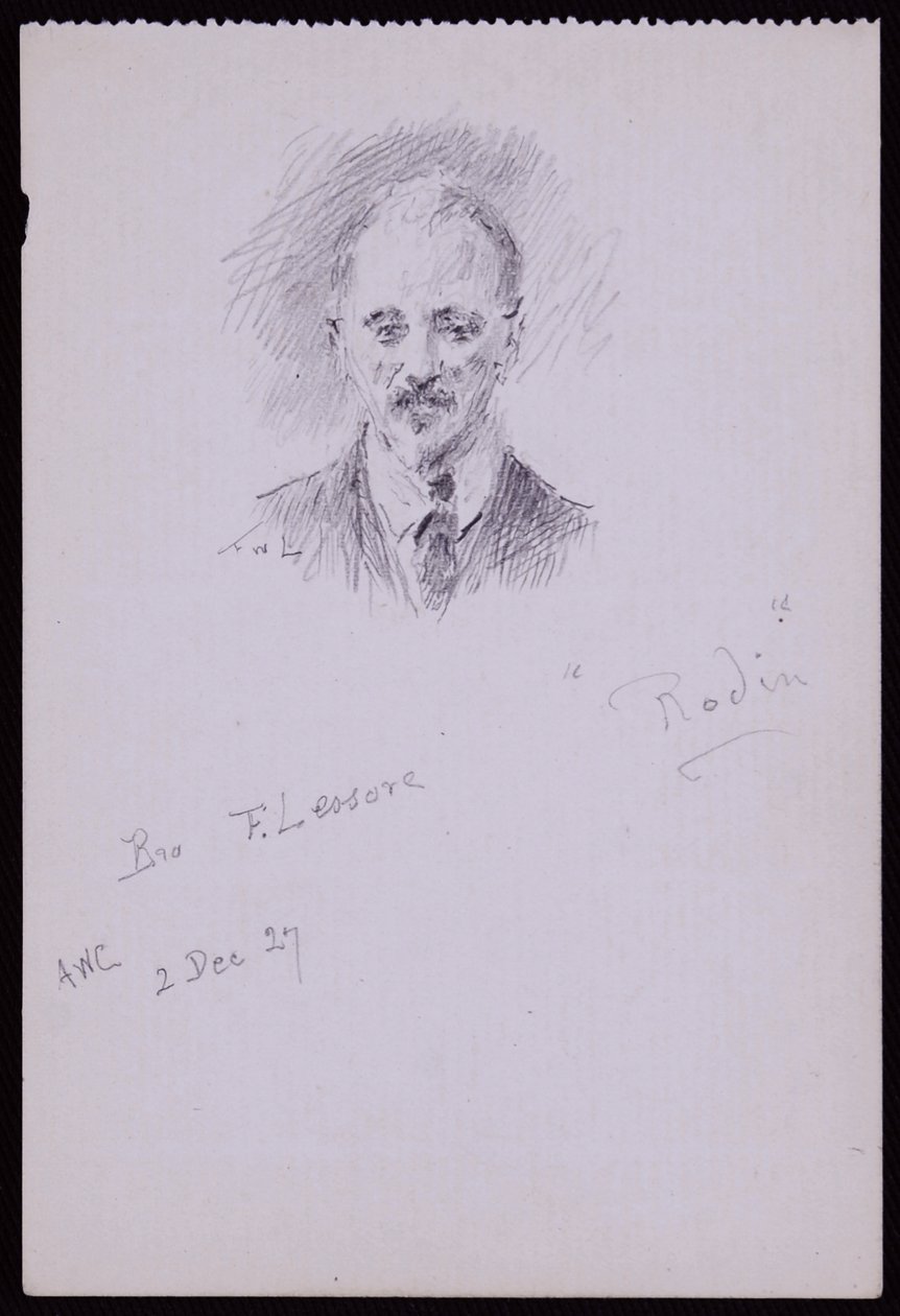 Portrait of Frederick Lessore by Francis Wilfred Lawson