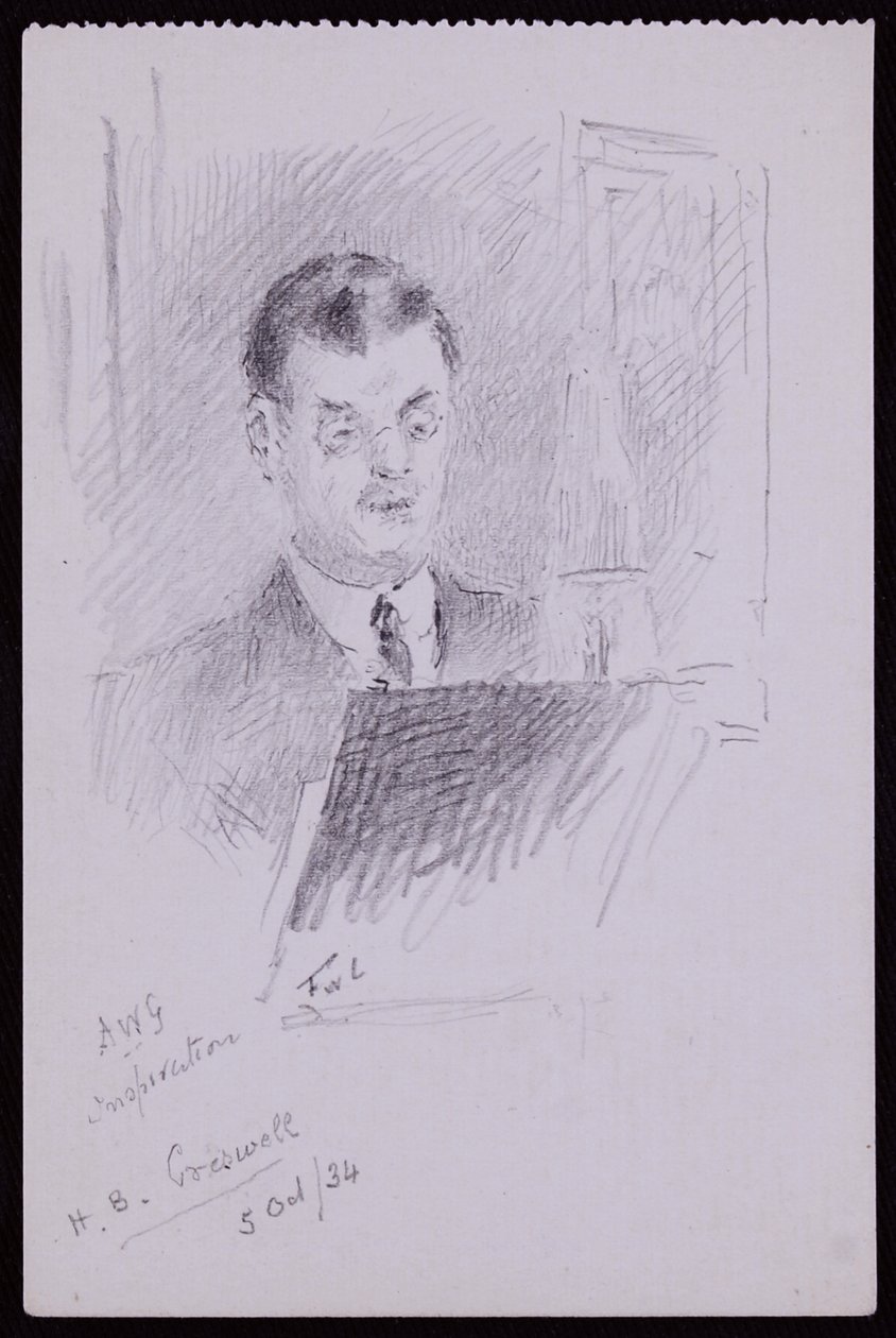 Portrait of HB Cresswell by Francis Wilfred Lawson