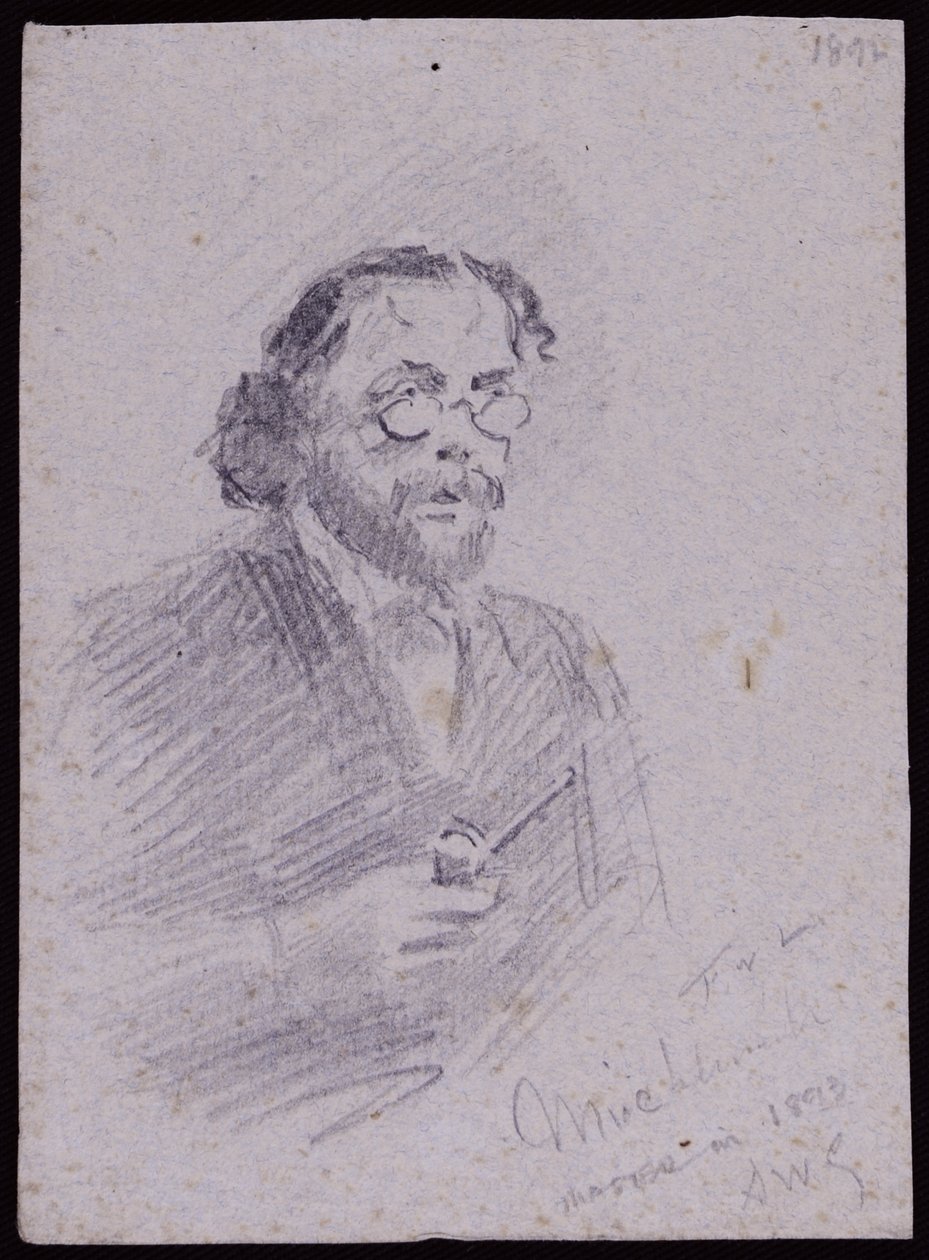 Portrait of JT Micklethwaite, c.1893 by Francis Wilfred Lawson