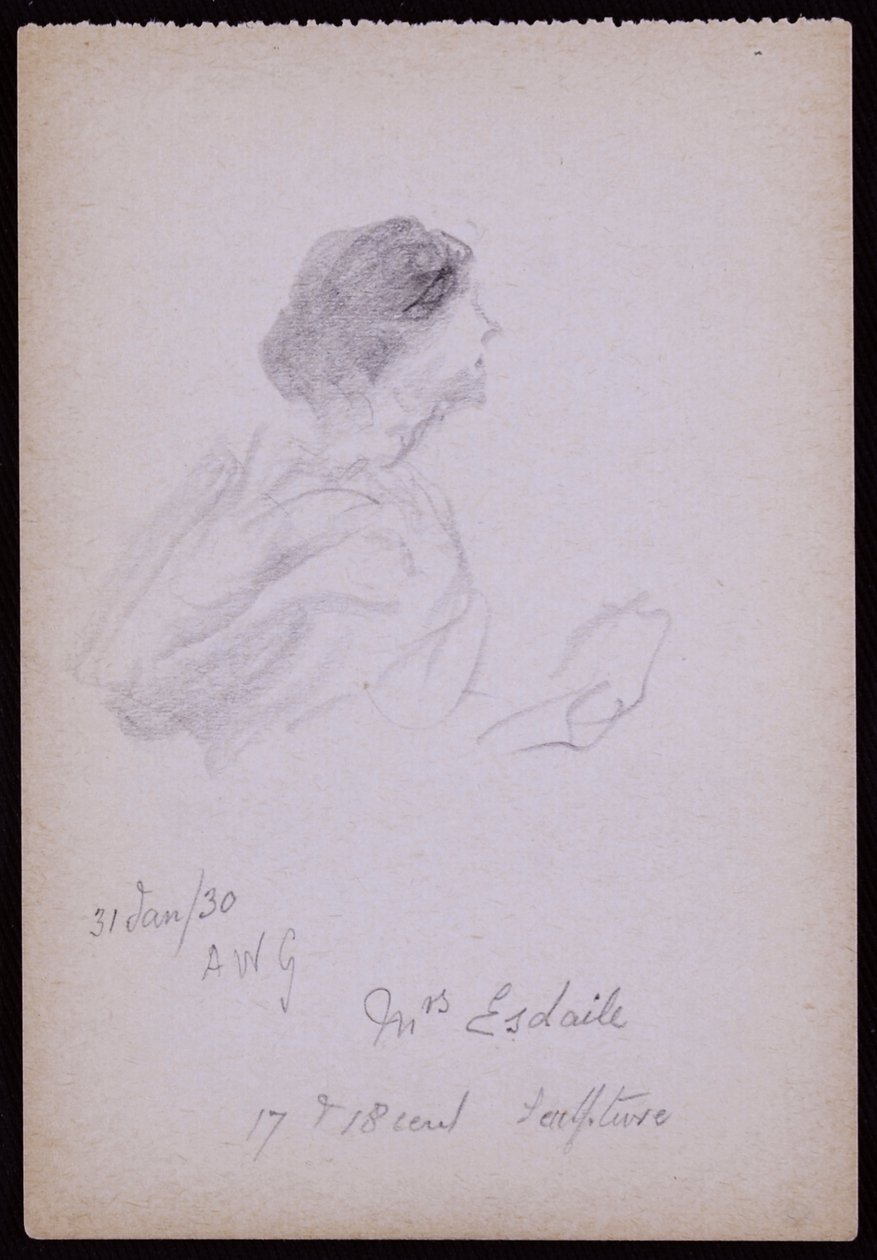 Portrait of Mrs Arundel Esdaile by Francis Wilfred Lawson
