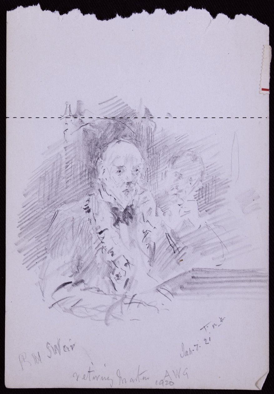 Portrait of RW Schultz Weir by Francis Wilfred Lawson