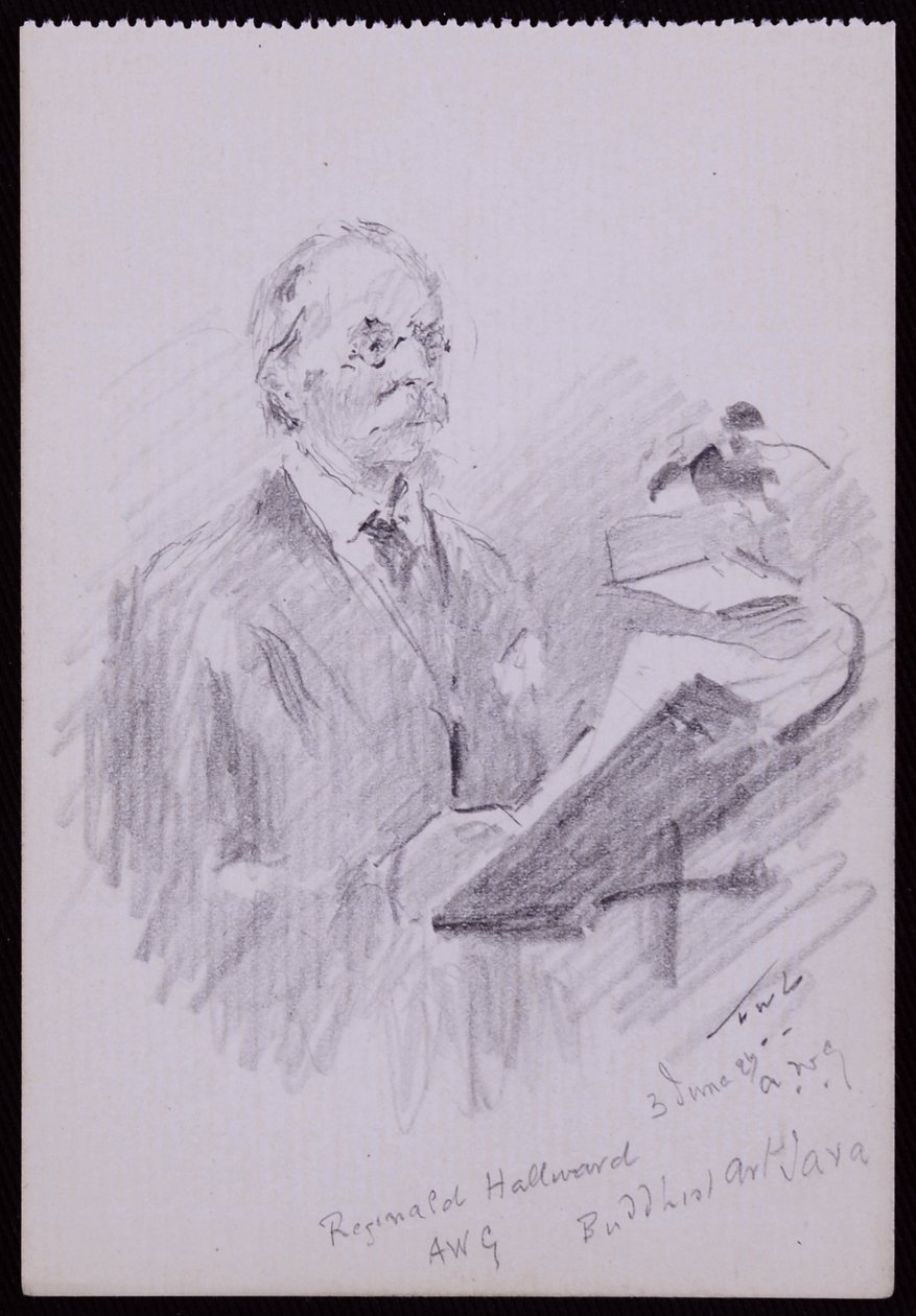 Portrait of Reginald Hallward by Francis Wilfred Lawson