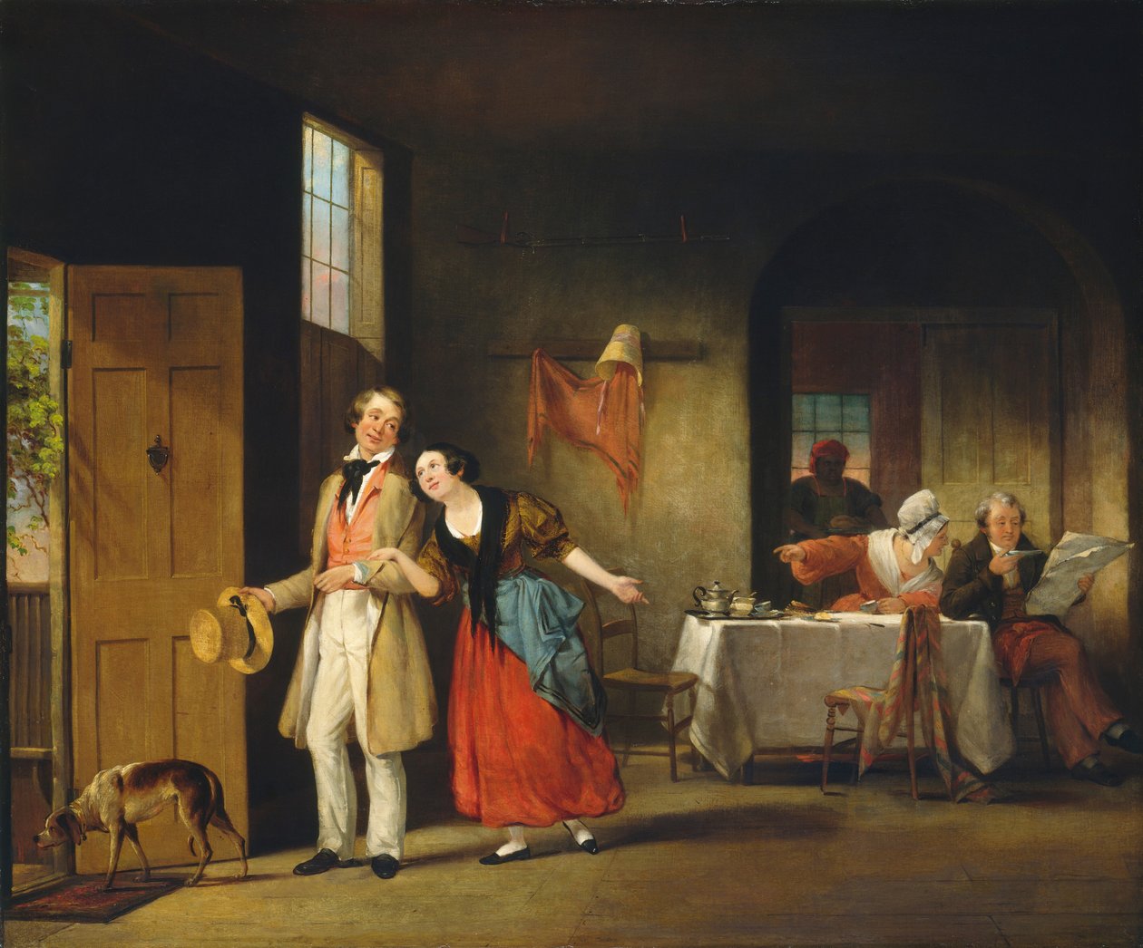 The Bashful Cousin, c.1841-1842 by Francis William Edmonds