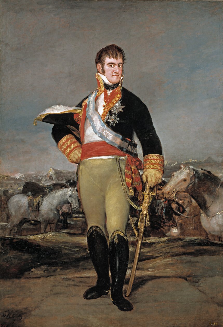 Ferdinand VII at Camp by Francisco de Goya