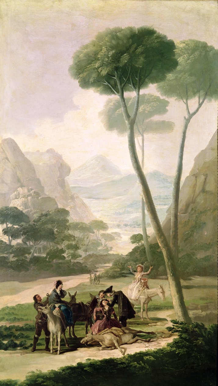 The Fall or The Accident, 1787 by Francisco de Goya