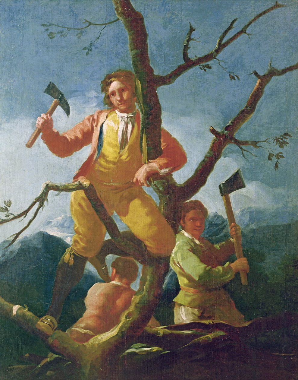 The Woodcutters, 1779 by Francisco de Goya