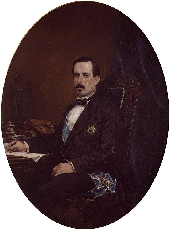 Portrait of the Minister of Development Manuel Ruiz Zorrilla by Francisco Domingo Marqués