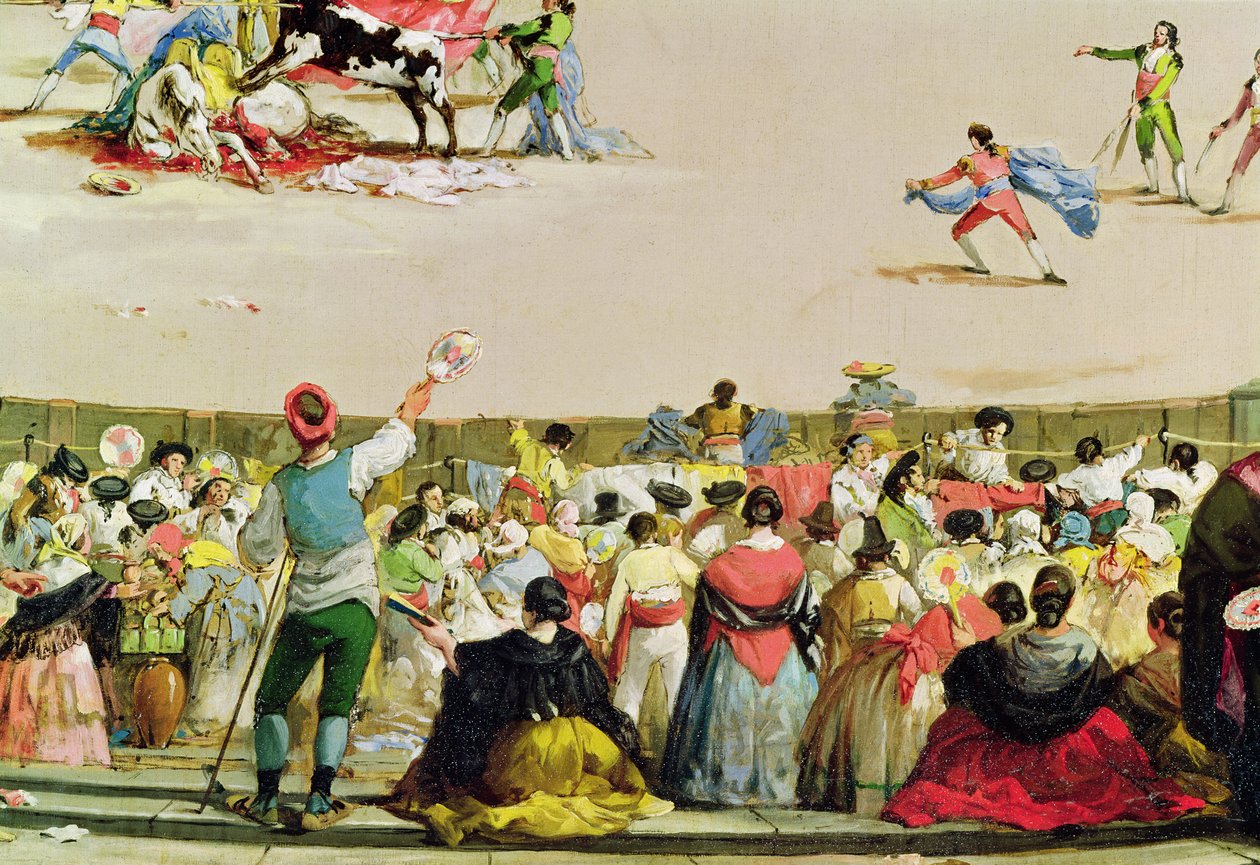 The Bullfight (detail) by Francisco de Goya