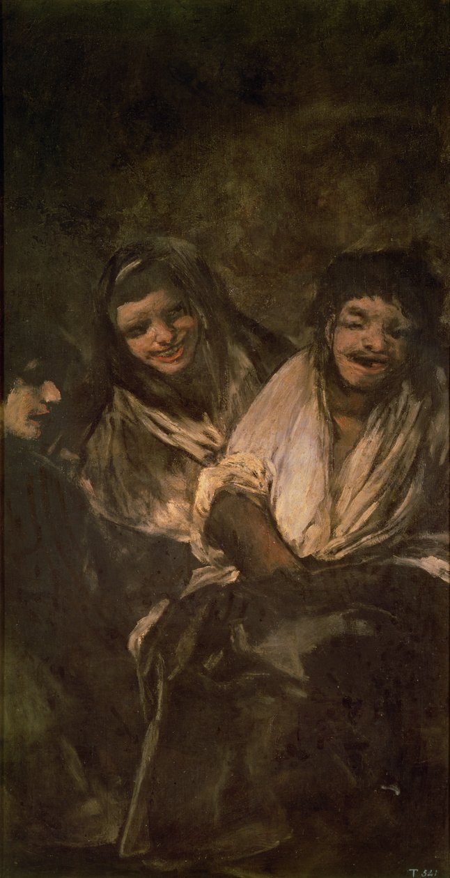 Laughing Figures by Francisco de Goya