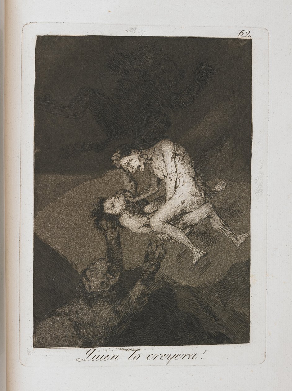 Plate from Los Caprichos, 1797-1798 by Francisco de Goya