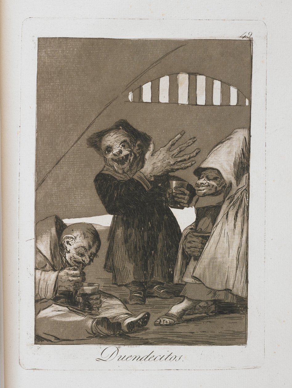 Plate from Los Caprichos, 1797-1798 by Francisco de Goya