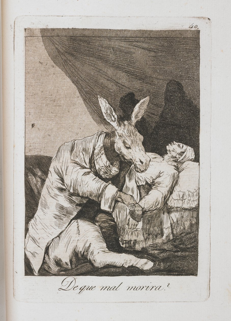 Plate from Los Caprichos by Francisco de Goya