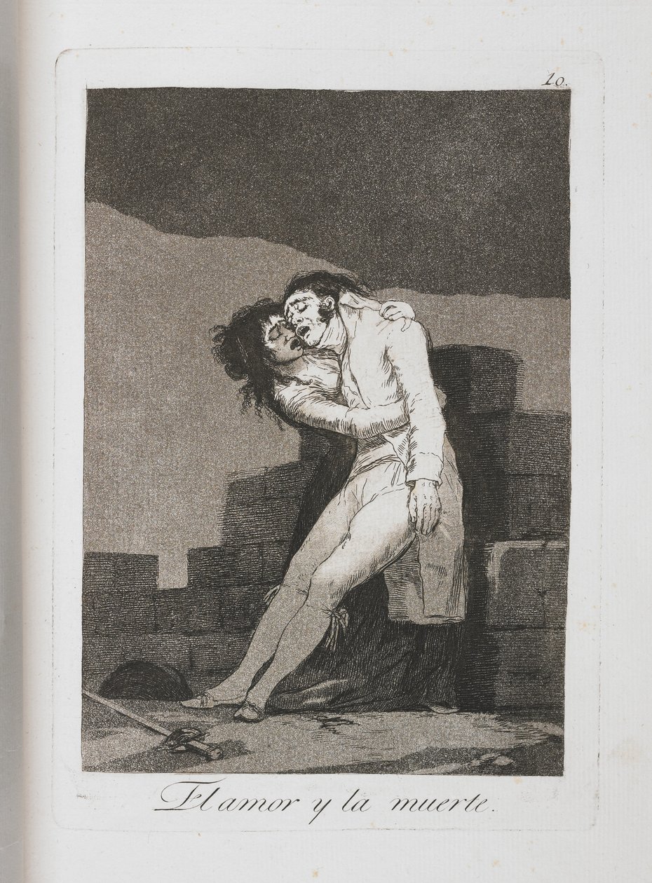 Plate from Los Caprichos, 1797-1798 by Francisco de Goya