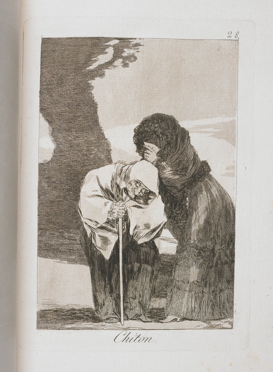 Plate from Los Caprichos, 1797-1798 by Francisco de Goya