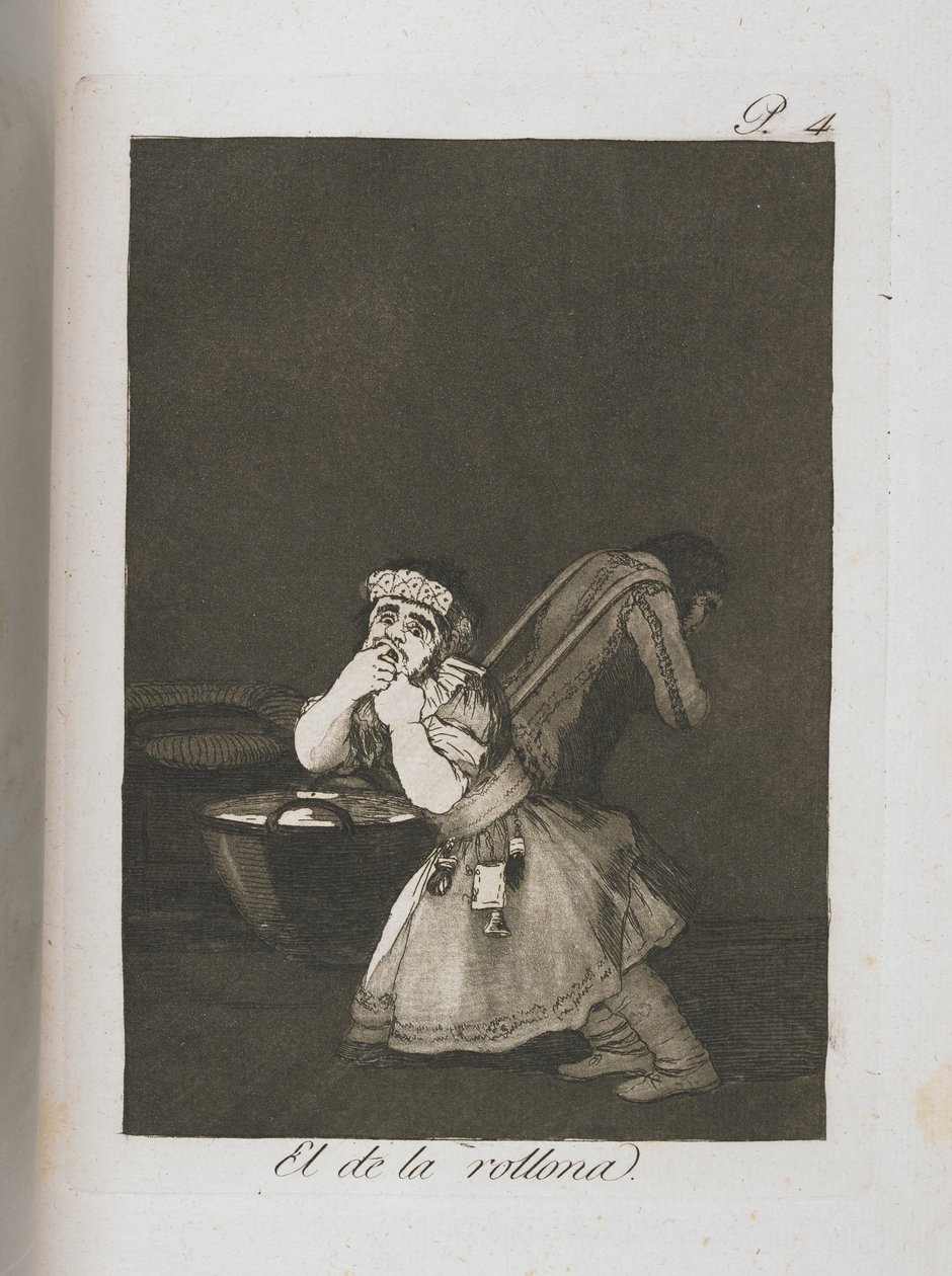 Plate from Los Caprichos, 1797-1798 by Francisco de Goya