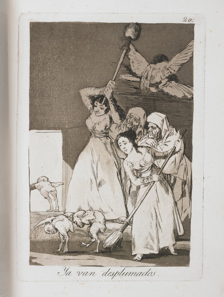 Plate from Los Caprichos, 1797-1798 by Francisco de Goya
