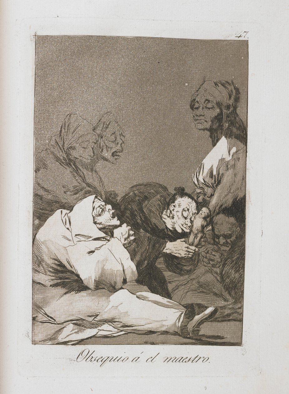 Plate from Los Caprichos, 1797-1798 by Francisco de Goya