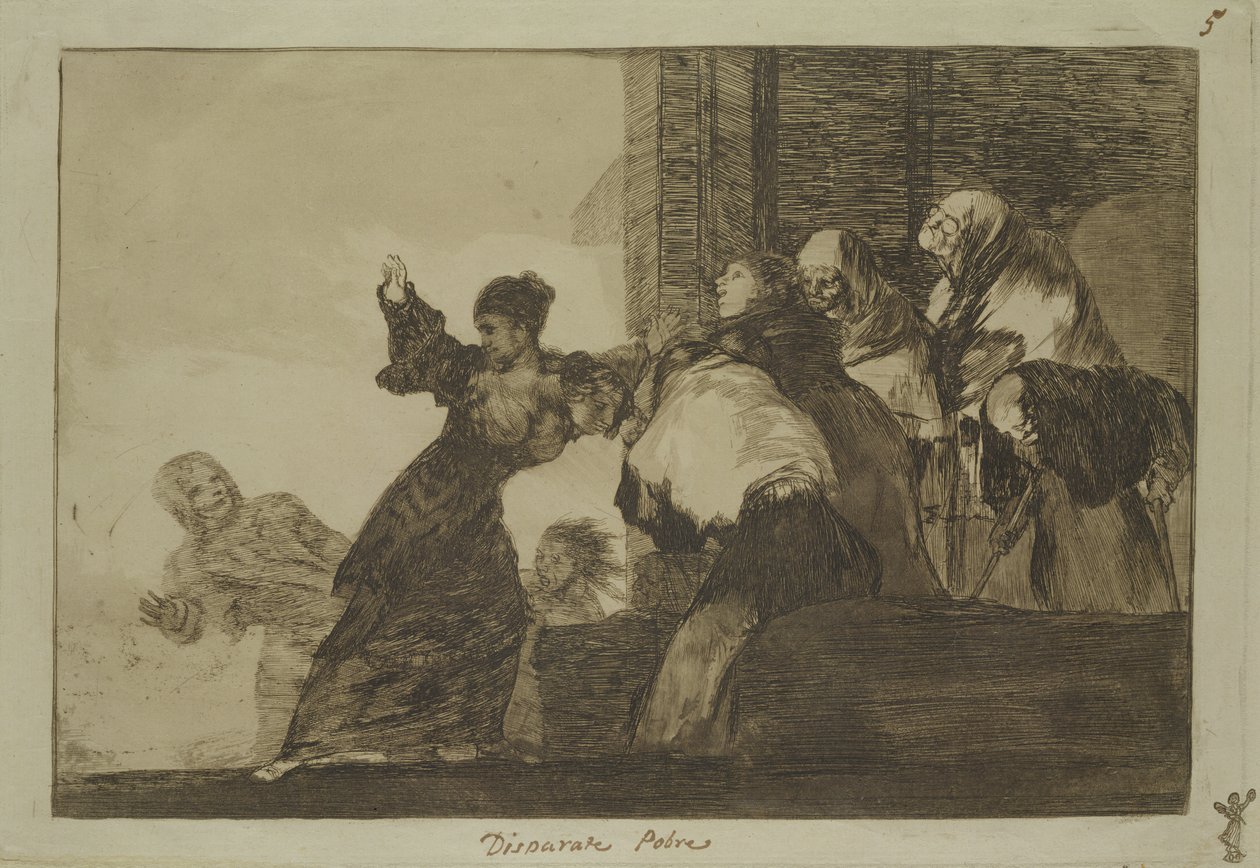 Proverb 11 from the Follies Series by Francisco de Goya