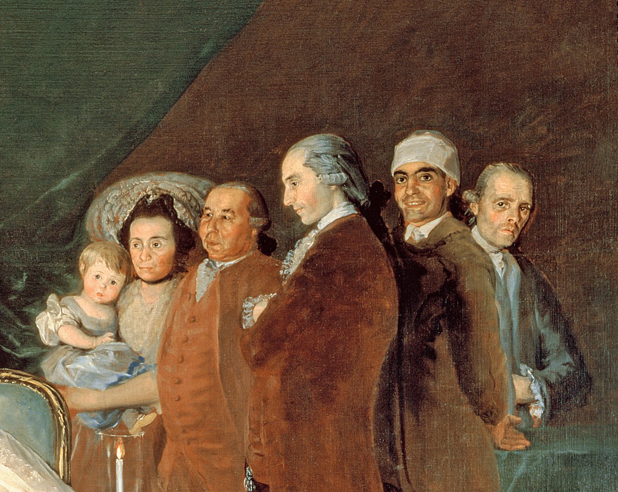 The Family of the Infante Don Luis de Borbon (detail) by Francisco de Goya