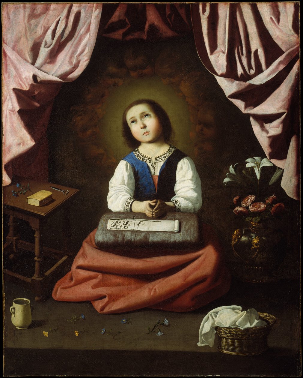Praying Virgin Mary by Francisco de Zurbaran