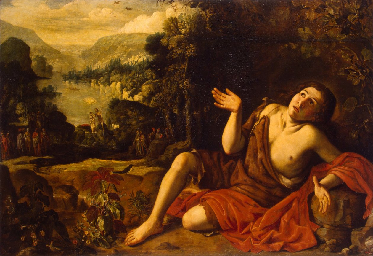 Saint John the Baptist in the Desert, 1630 by Francisco Collantes