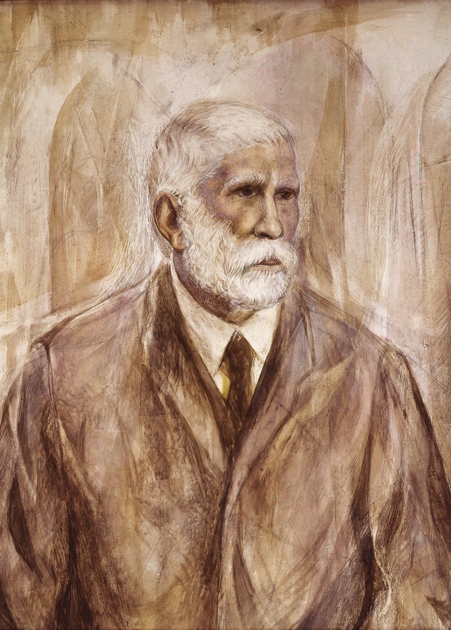 Antoni Gaudi i Cornet (painting) by Francisco Domingo Marqués