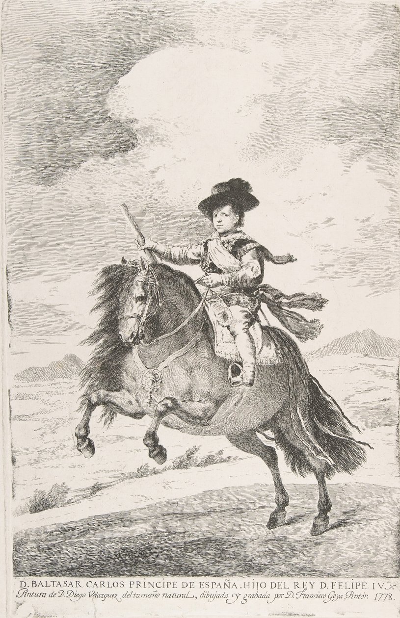 Baltasar Carlos, Prince of Spain and Son of Philip IV by Francisco de Goya