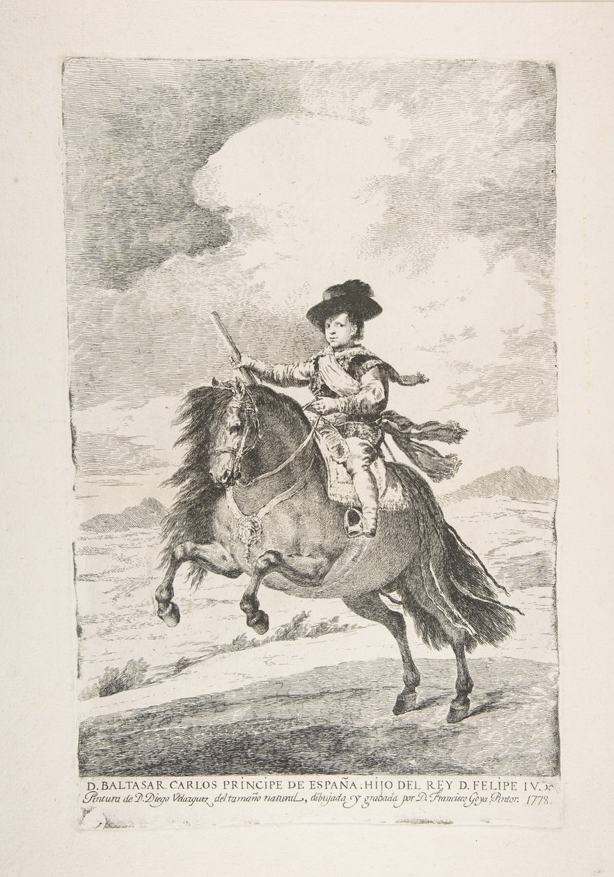 Balthasar Carlos, Prince of Spain and Son of Philip IV by Francisco de Goya