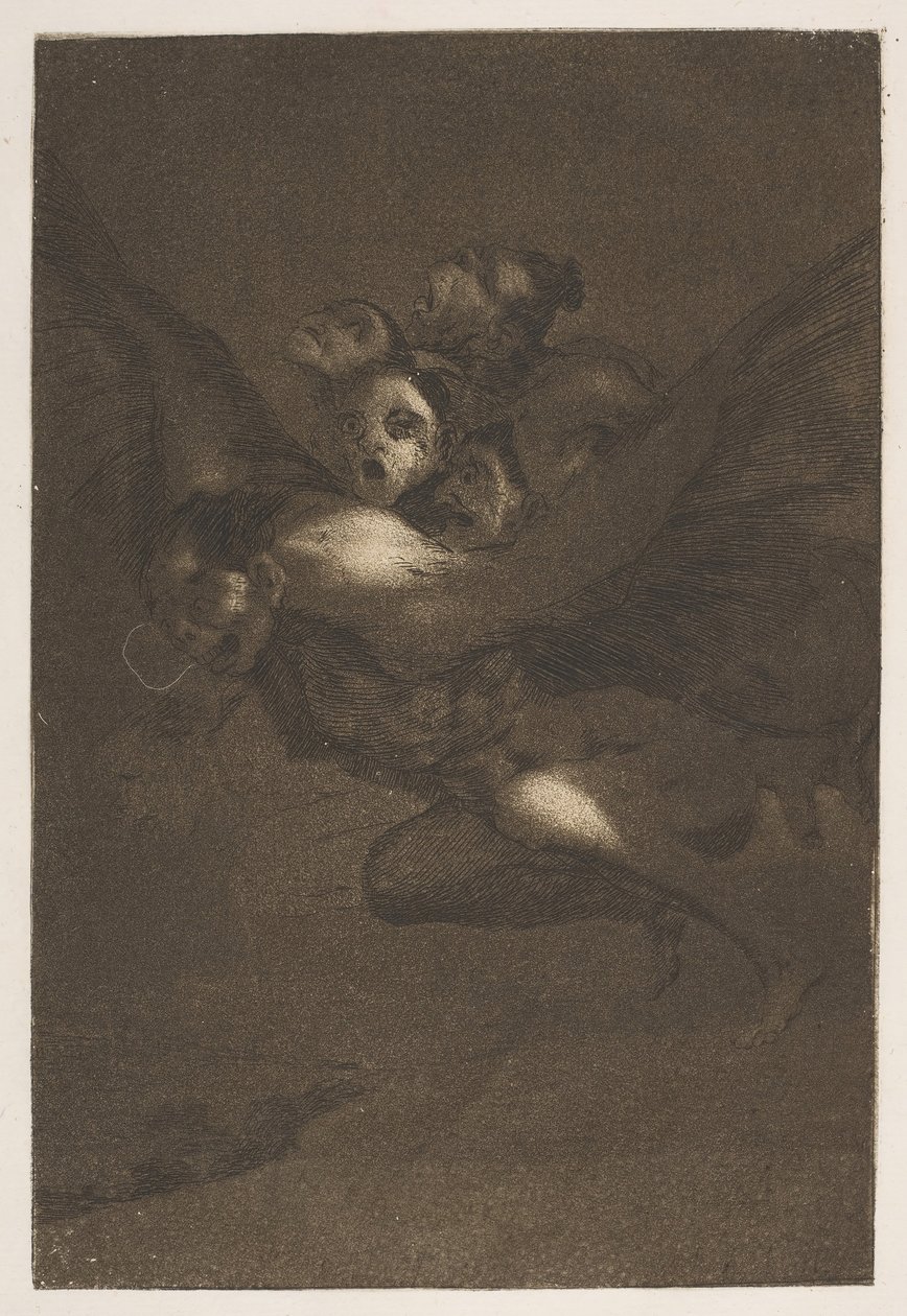 Bon Voyage, from The Caprices Los Caprichos, plate 64 by Francisco de Goya