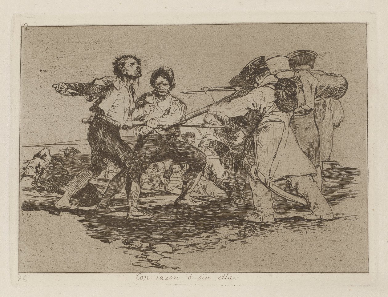 Rightly or Wrongly, pl. 2 from the series The Disasters of War by Francisco de Goya