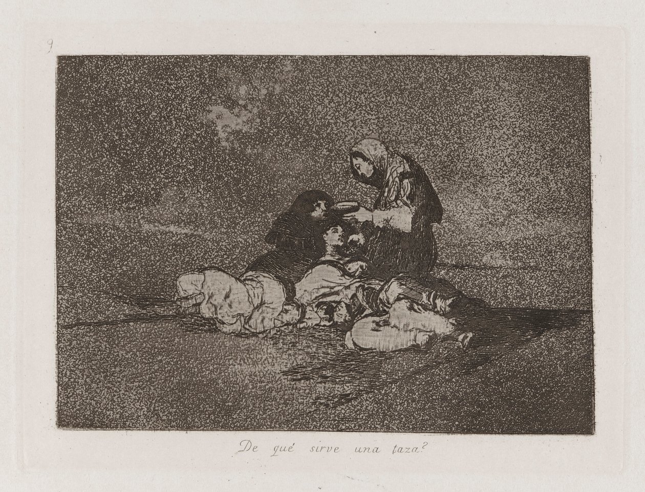 What Is the Use of a Cup?, Plate 59 from The Disasters of War by Francisco de Goya