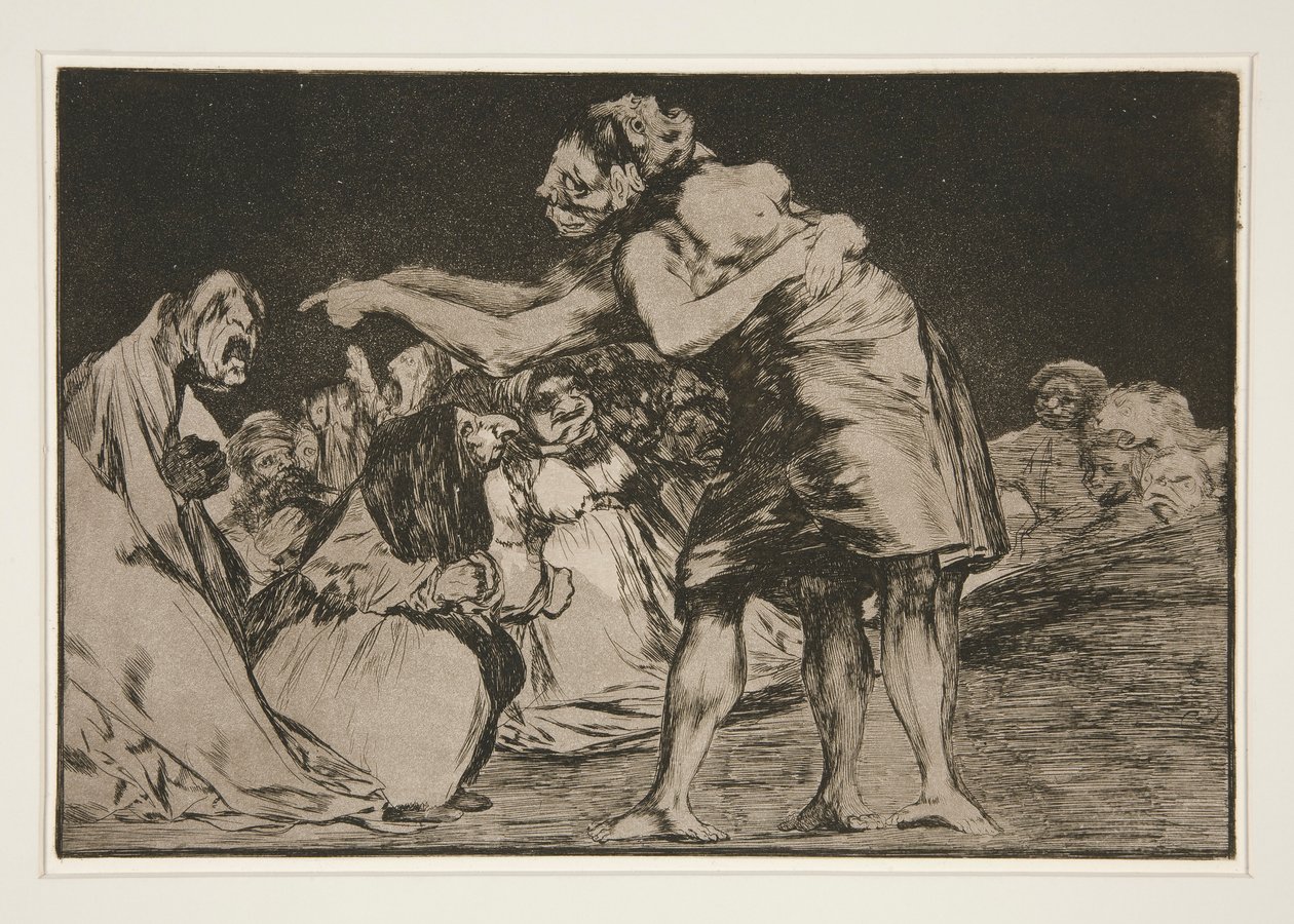 Matrimonial Folly, from the series Los proverbios by Francisco de Goya