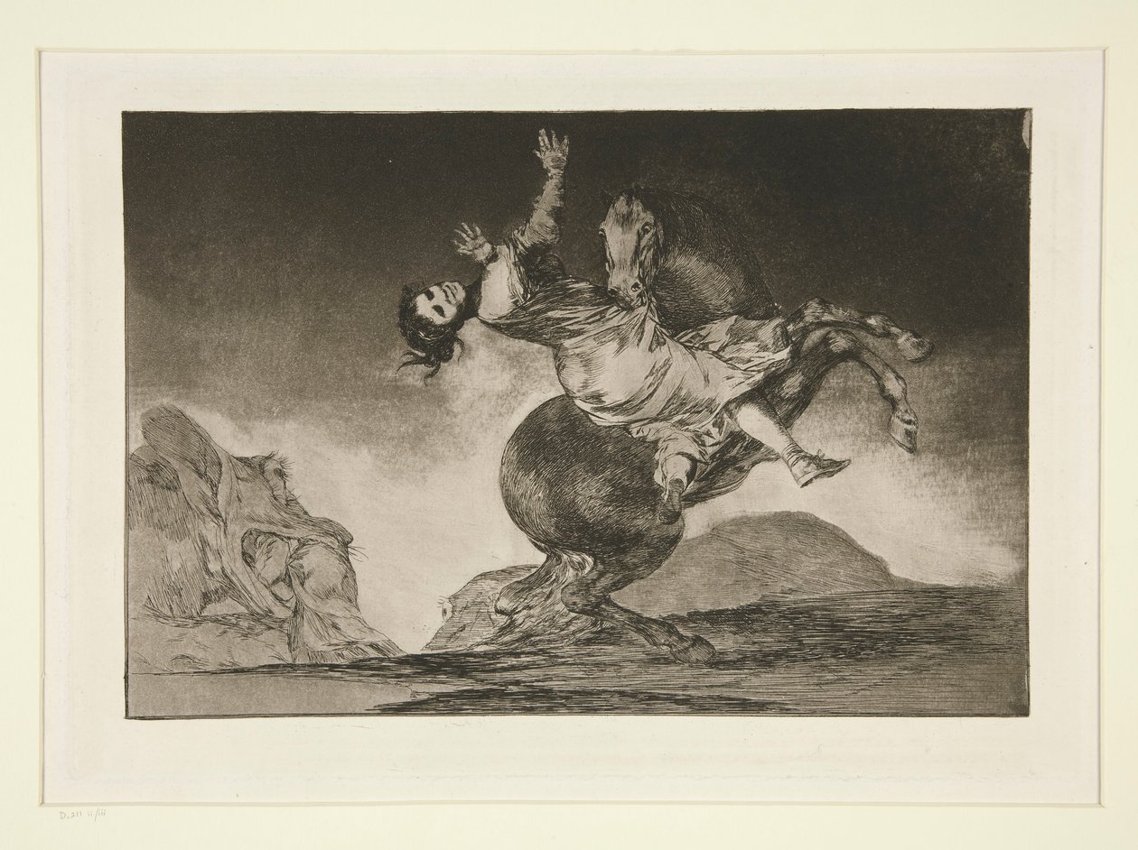 The Horse Abductor, plate 10 from the series The Proverbs by Francisco de Goya