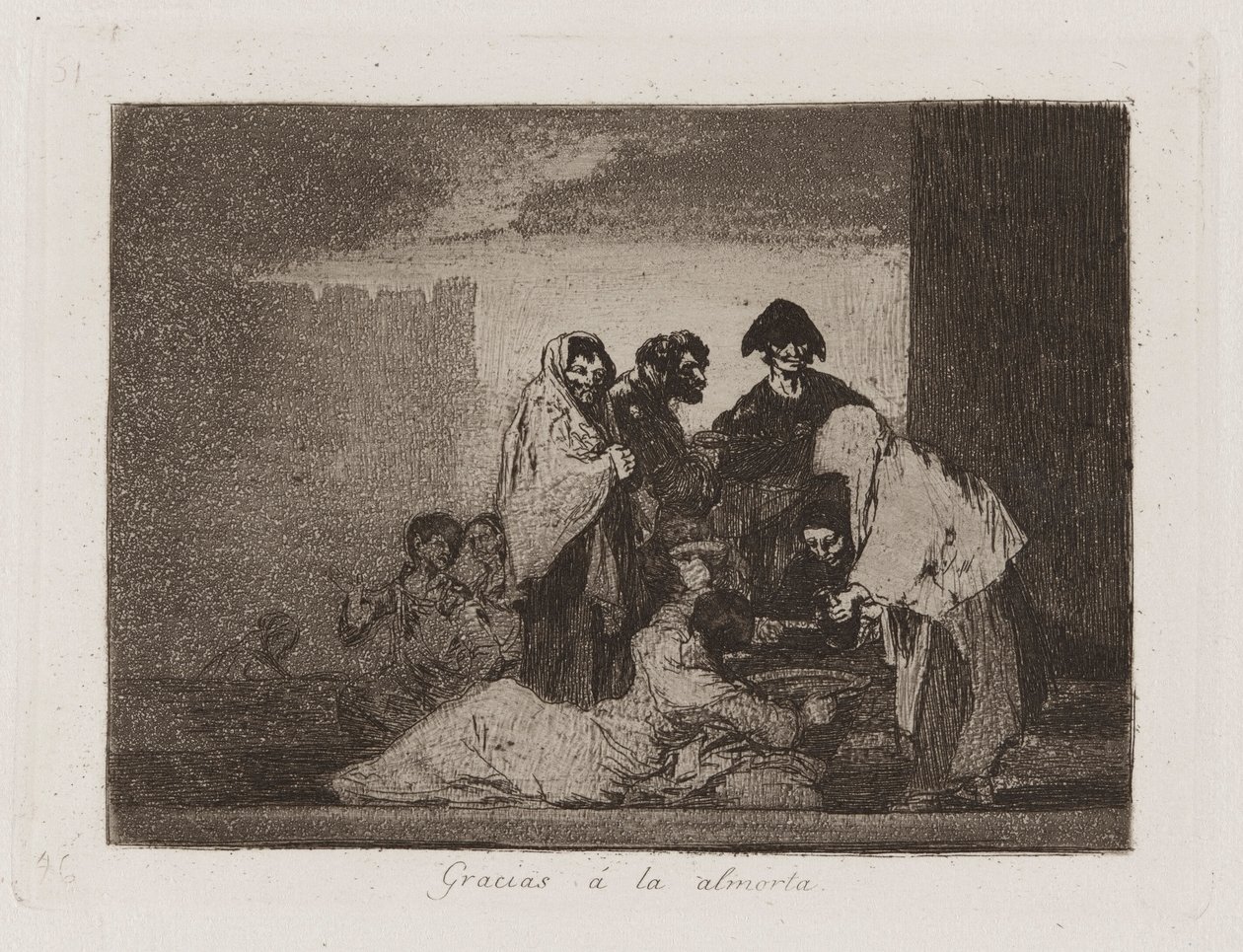 Gracias ? la almorta (Thanks to the Millet), Plate 51 from Los desastres de la guerra (The Disasters of War) by Francisco de Goya