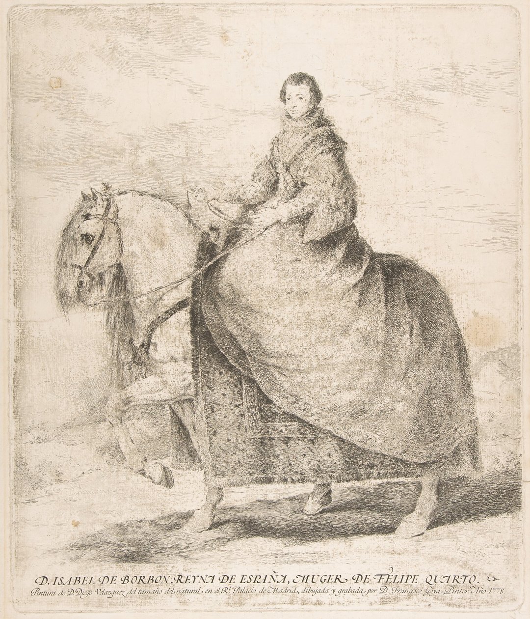 Isabel of Bourbon, Queen of Spain and Wife of Philip IV by Francisco de Goya