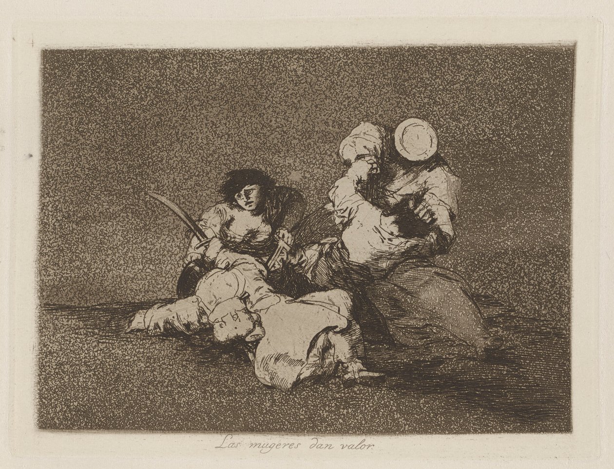 The Women Give Courage, Plate 4 from the Series The Disasters of War by Francisco de Goya