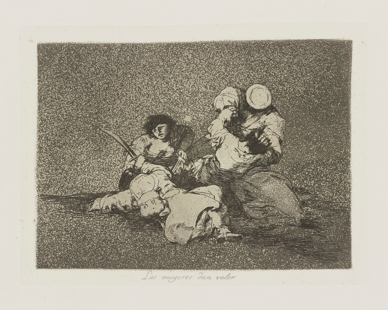 The Women Give Courage, Plate 4 from The Disasters of War by Francisco de Goya