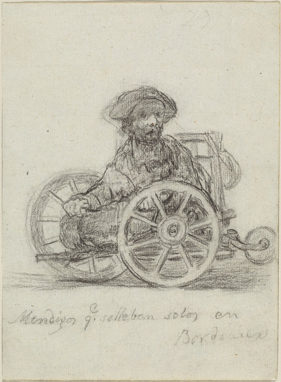 Beggars Who Get about on Their Own in Bordeaux by Francisco de Goya