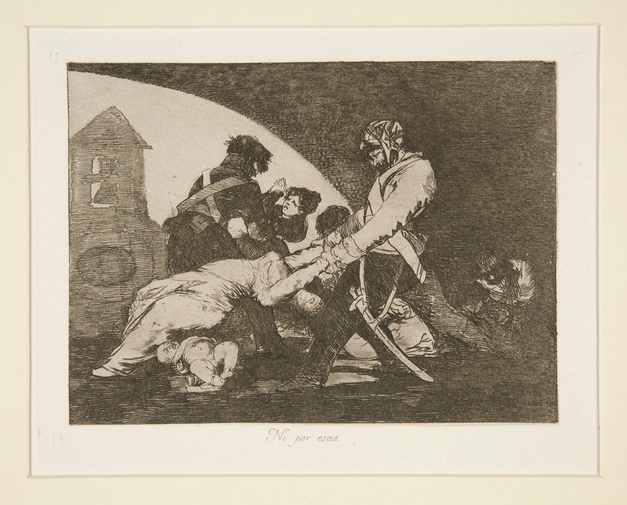 Neither Do These, pl. 11 from The Disasters of War by Francisco de Goya
