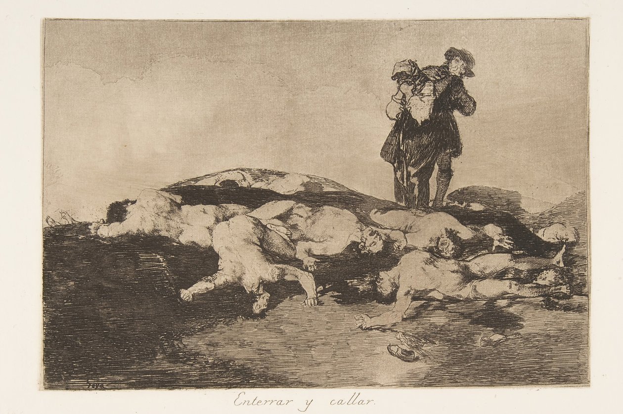 Bury (Plate 18 from The Disasters of War) by Francisco de Goya