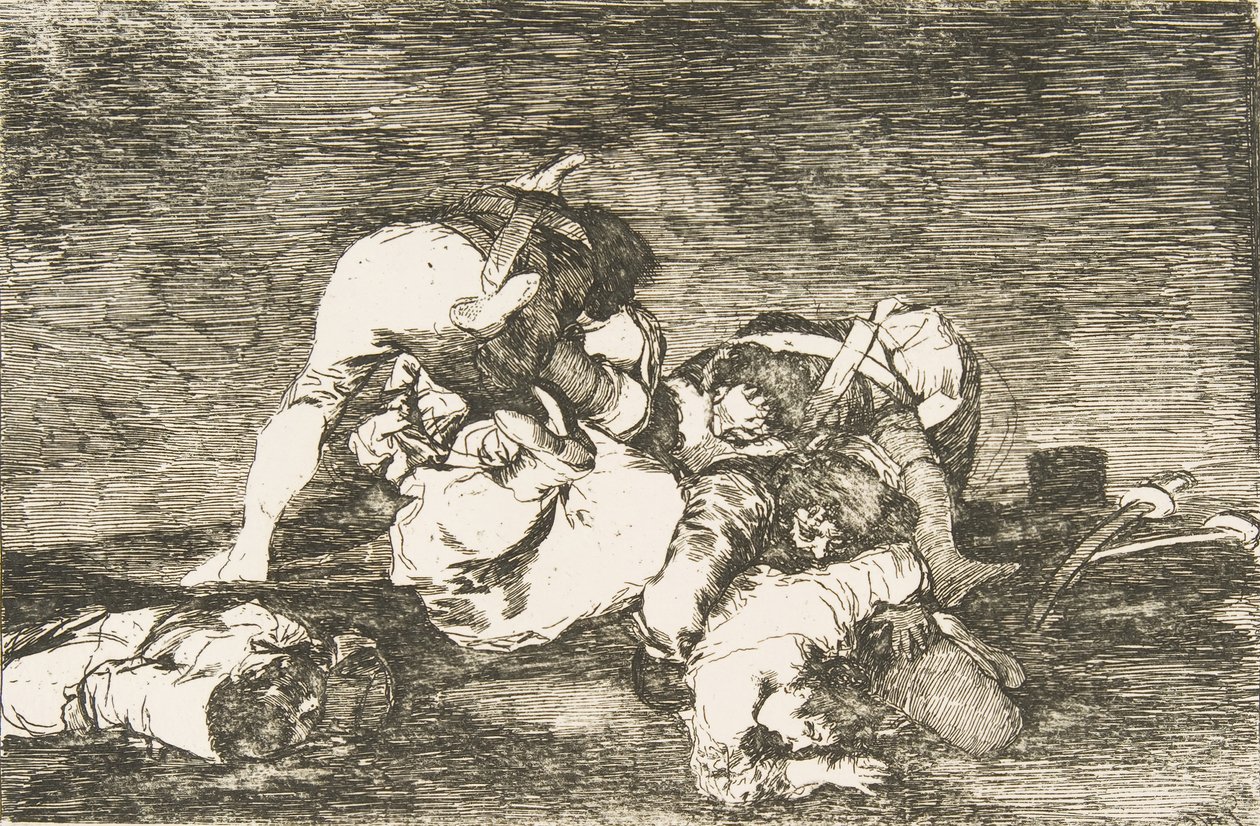 Plate 10 from The Disasters of War: Nor do These by Francisco de Goya