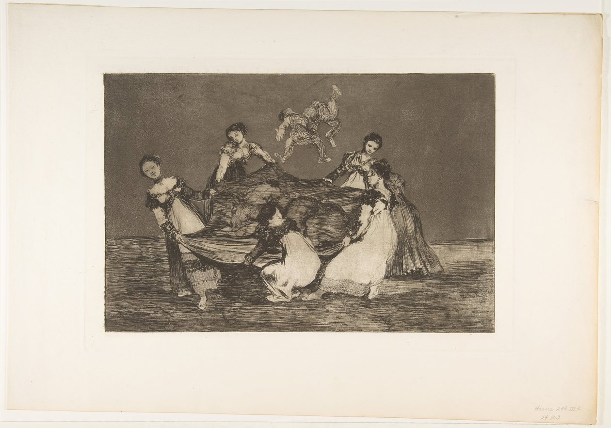 Plate 1 from the Disparates: Feminine folly by Francisco de Goya