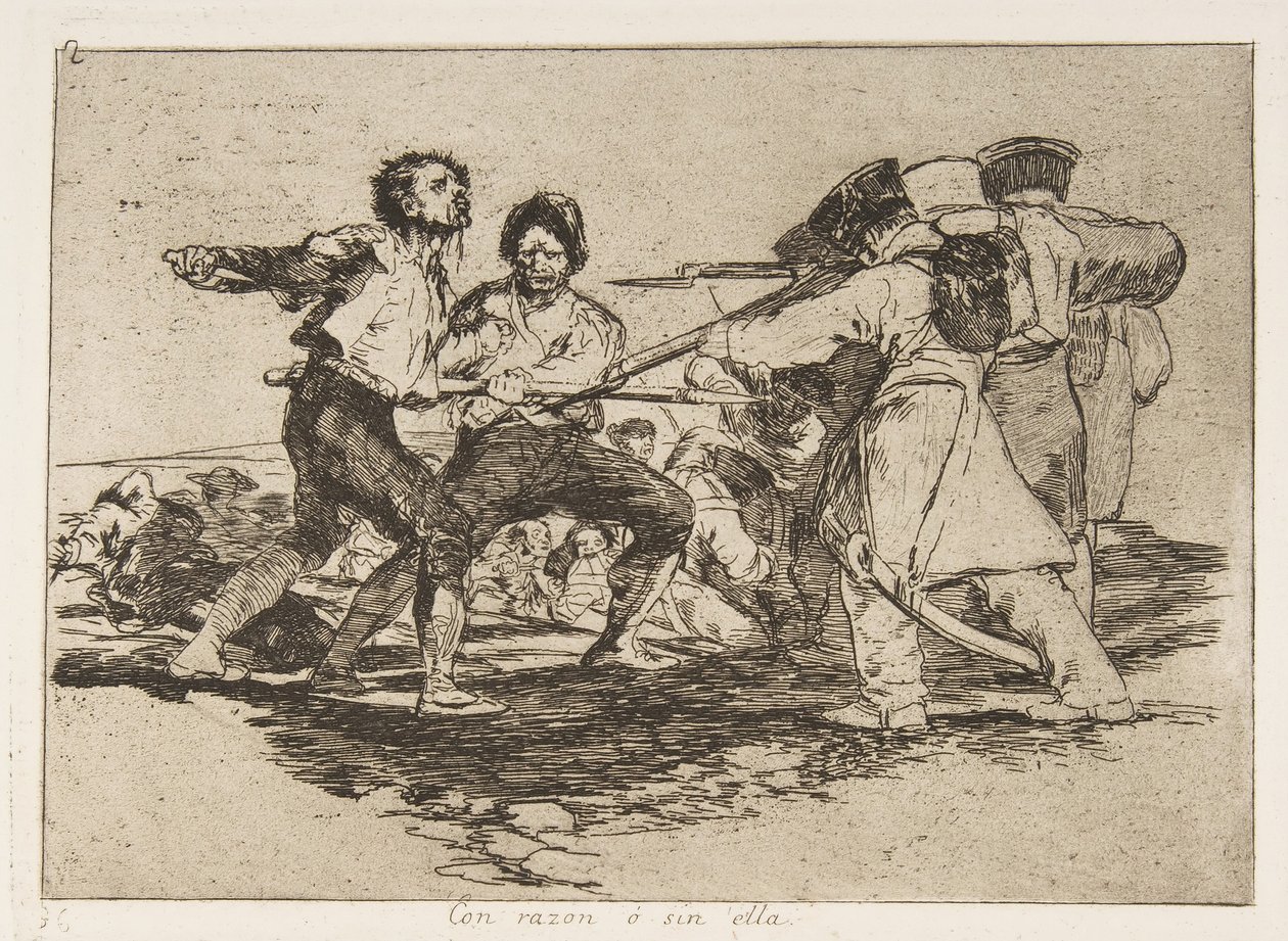 Plate 2 from The Disasters of War: Rightly by Francisco de Goya