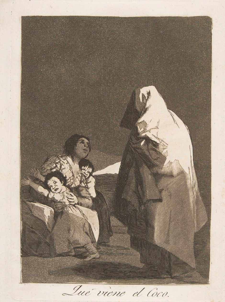 Here Comes the Bogey-Man, from Los Caprichos by Francisco de Goya