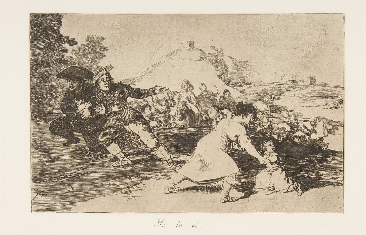 Plate 44 from The Disasters of War: I saw by Francisco de Goya