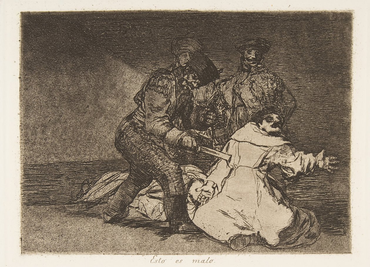 Plate 46 from The Disasters of War: This by Francisco de Goya