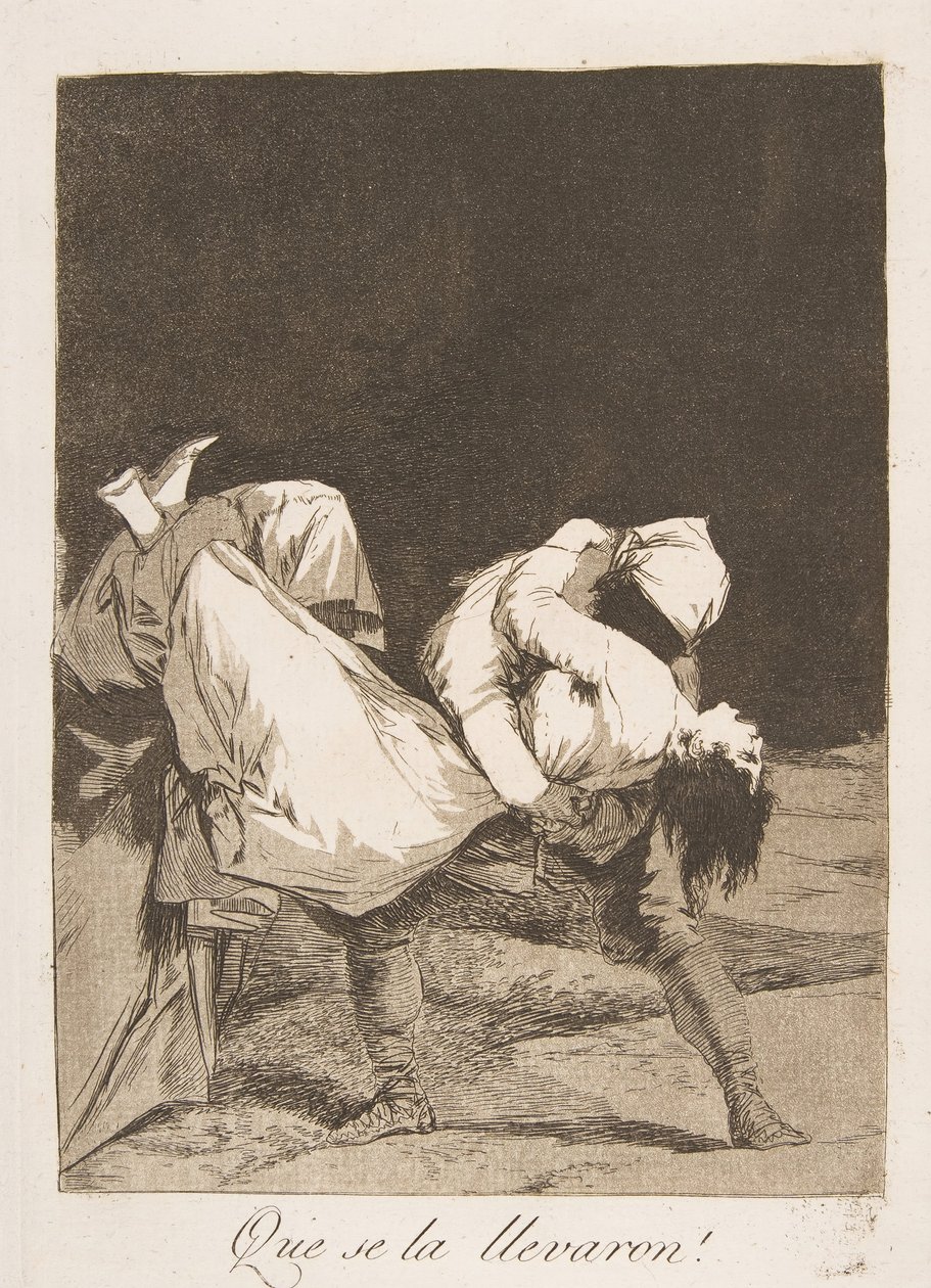 They Carried Her Off! (Plate 8 from Los Caprichos) by Francisco de Goya