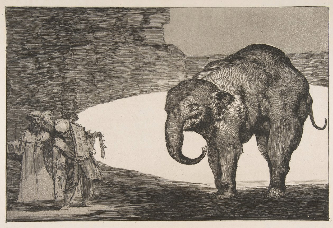 Plate C from the Disparates: Animal Folly by Francisco de Goya